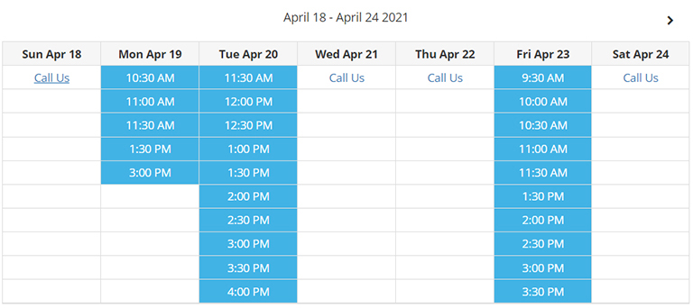 ReVision Eye Care PatientCare Online Scheduling