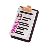 Checklist icon representing background AI automation to reduce errors