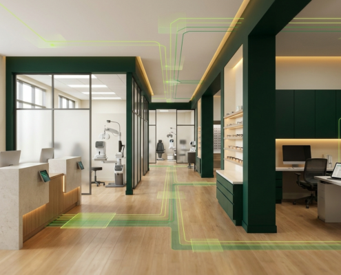 Growing eye care practice with connected workflows